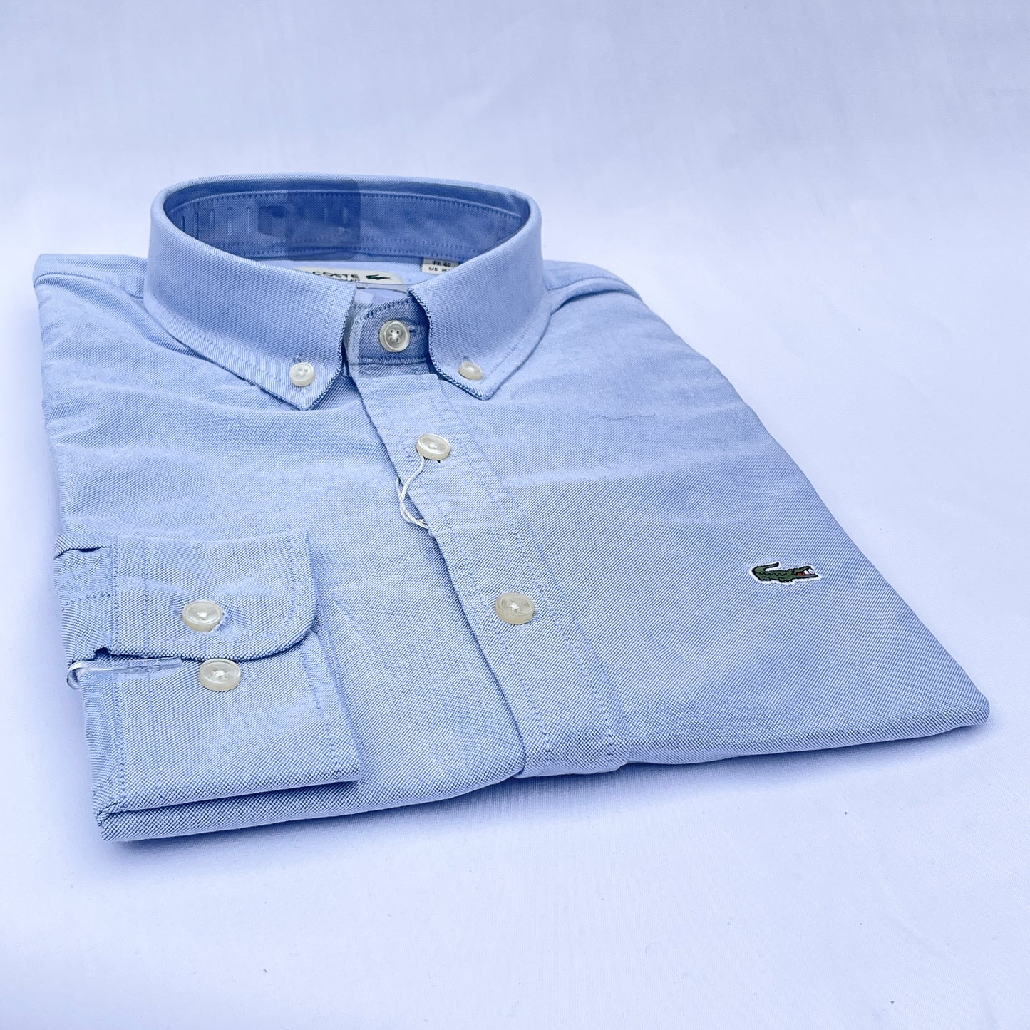 Men’s blue LC4 long-sleeve oxford shirt