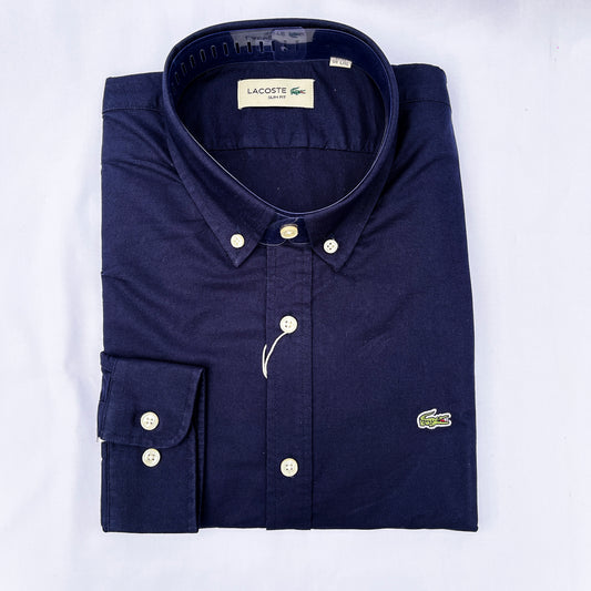 Men’s blue LC4 long-sleeve oxford shirt