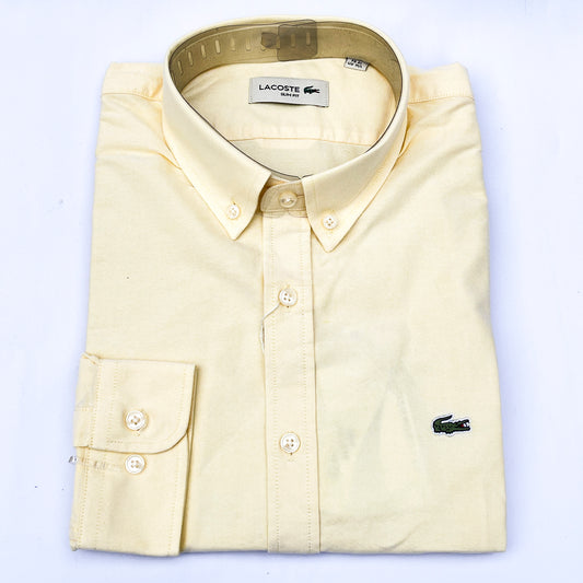 Men’s mustard LC4 long-sleeve oxford shirt