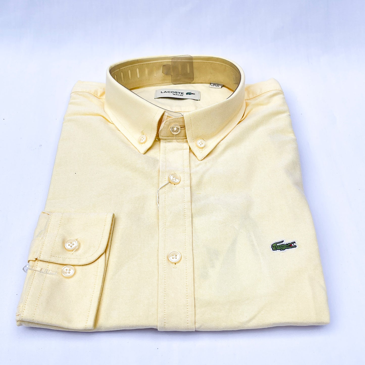 Men’s mustard LC4 long-sleeve oxford shirt