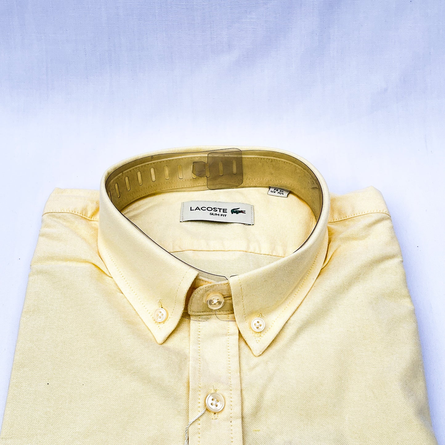 Men’s mustard LC4 long-sleeve oxford shirt