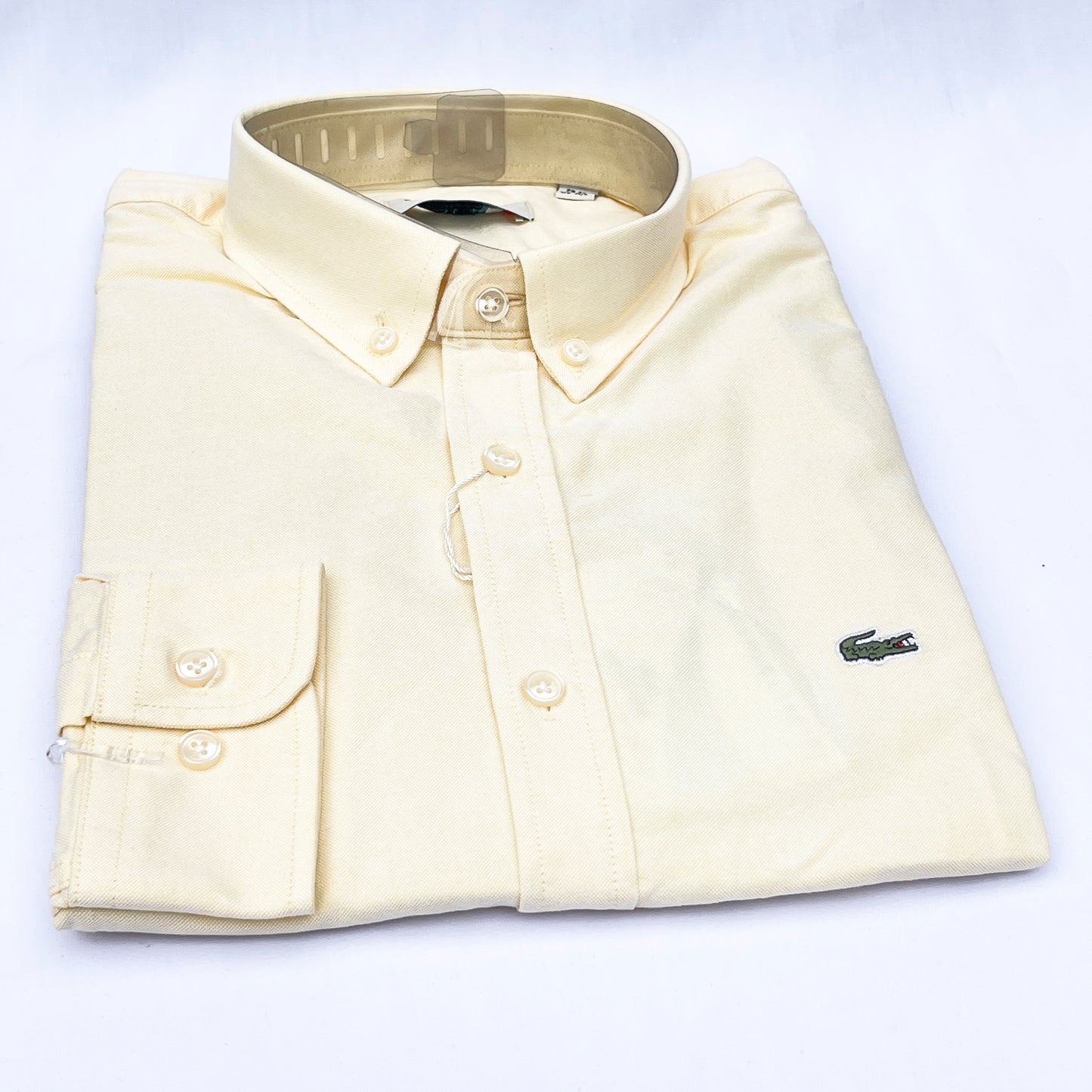 Men’s mustard LC4 long-sleeve oxford shirt