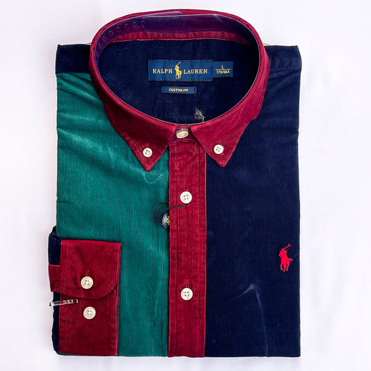 Men’s suede RBG multi casual shirt