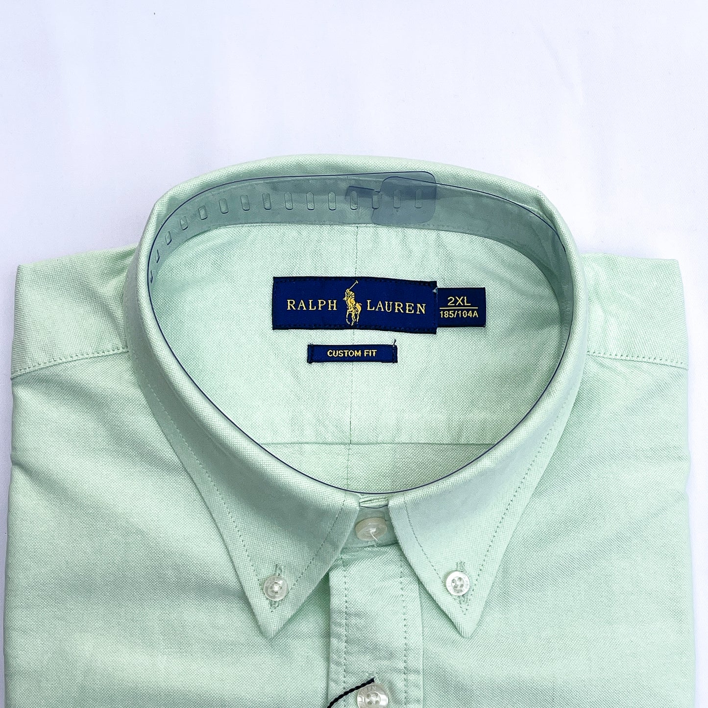 Men’s cyan P72 long-sleeve oxford shirt