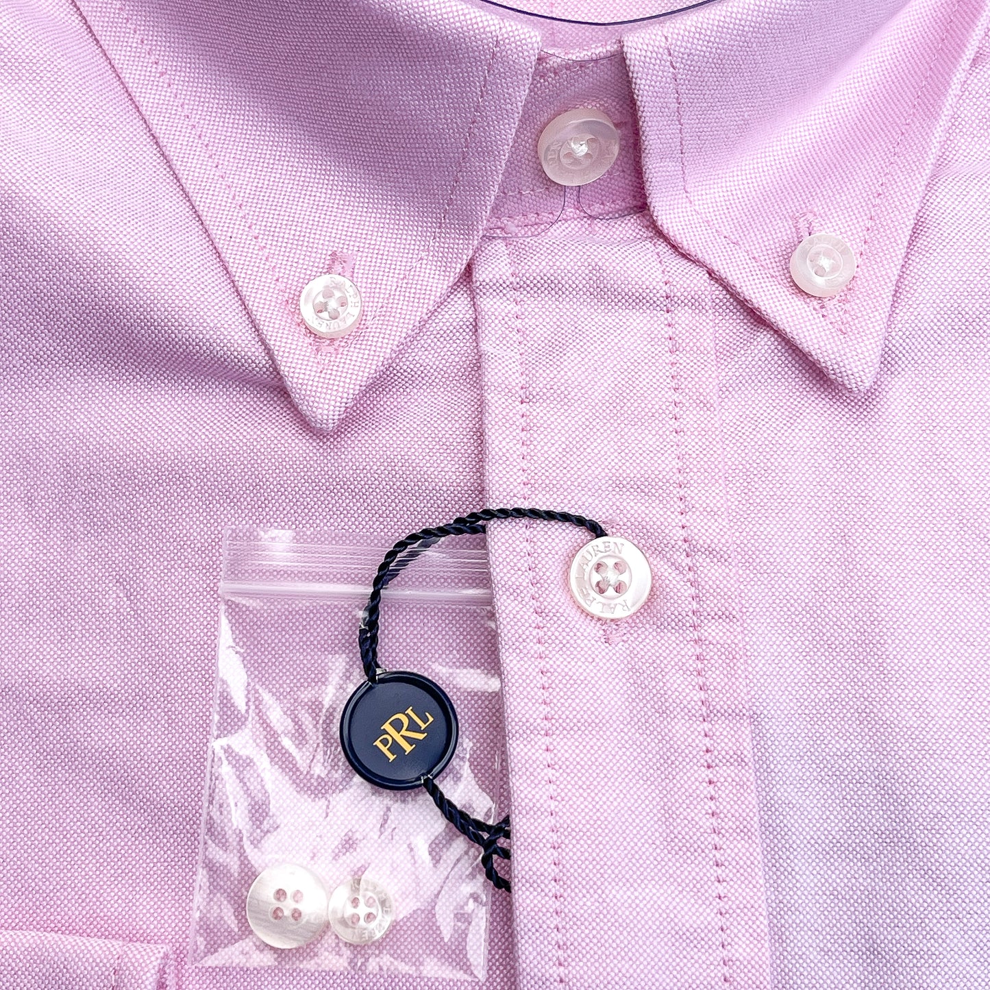 Men’s pink S23 long-sleeve oxford shirt