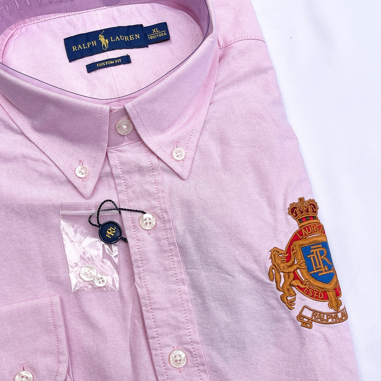 Men’s pink T14 long-sleeve oxford shirt