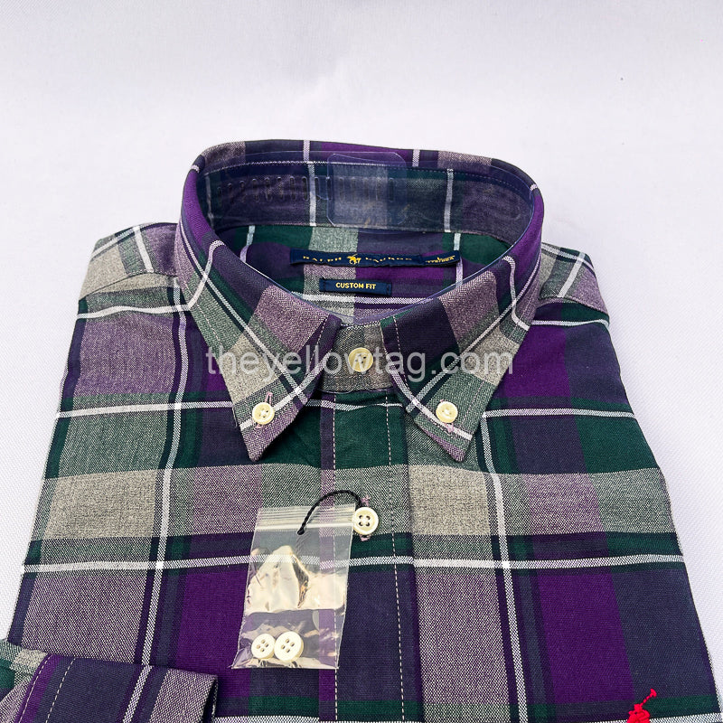 Twilight Check Classic Men Long Sleeve Shirt