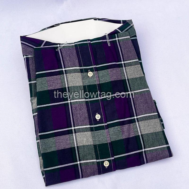 Twilight Check Classic Men Long Sleeve Shirt