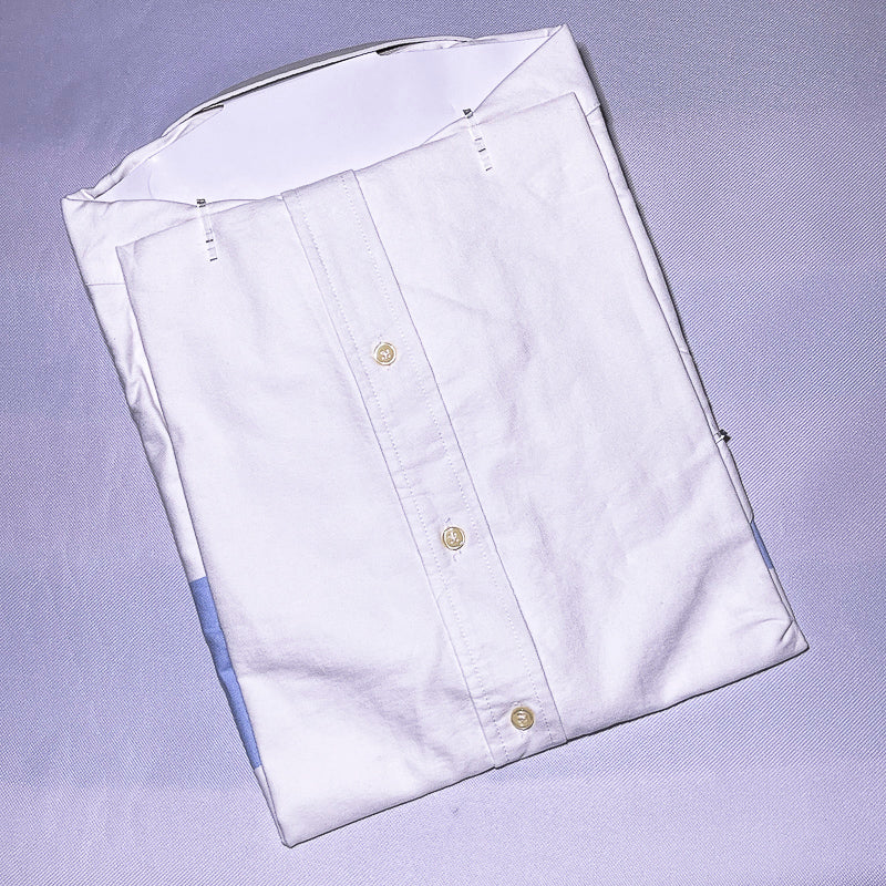 PRL white oxford men short sleeve shirt