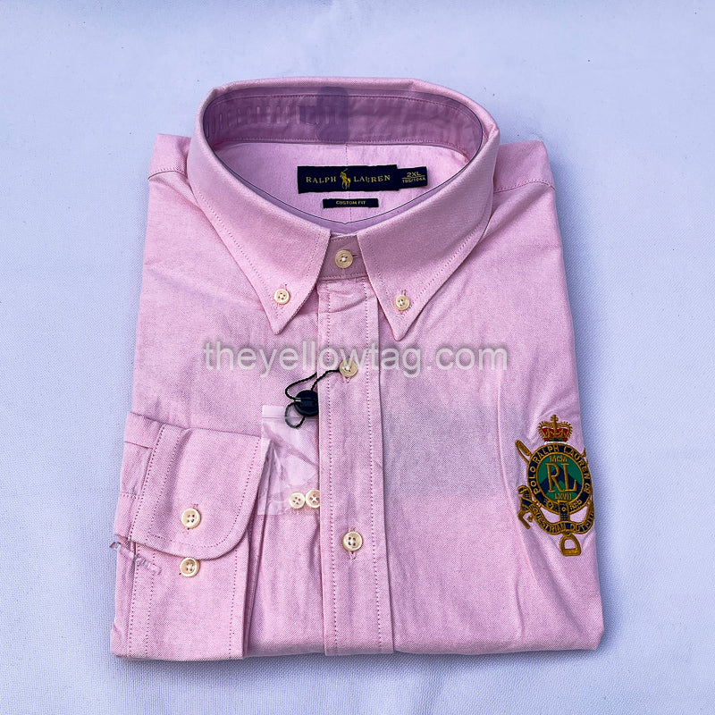 Rose Oxford Statement Men Long Sleeve Shirt