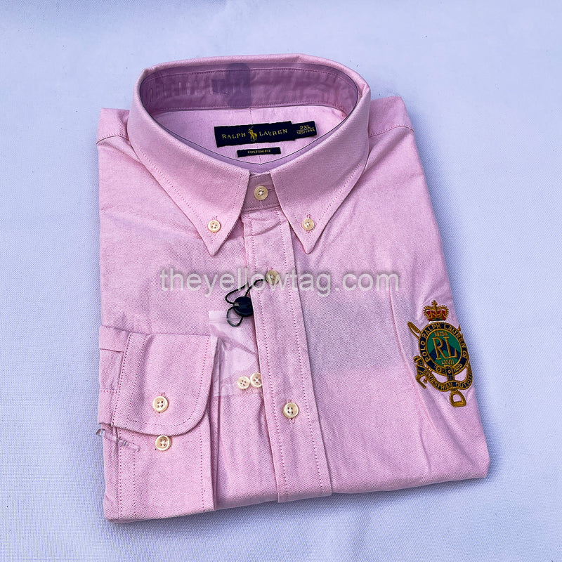 Rose Oxford Statement Men Long Sleeve Shirt