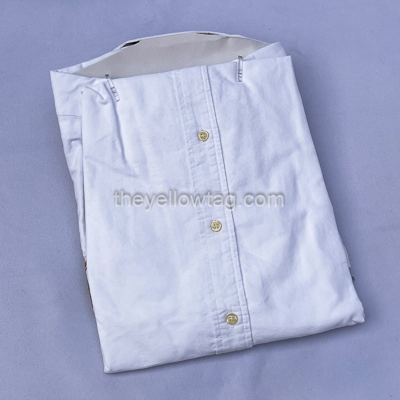 White Essential Oxford Men Long Sleeve Shirt