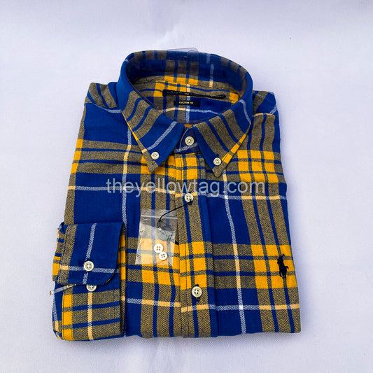 Varsity Check Classic Men Long Sleeve Shirt