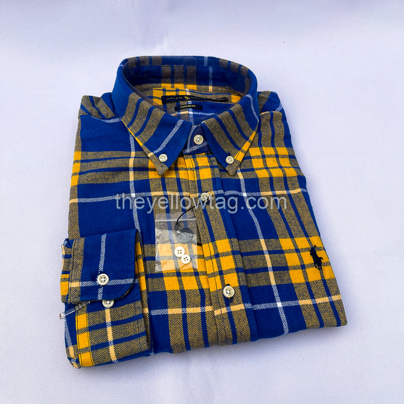 Varsity Check Classic Men Long Sleeve Shirt