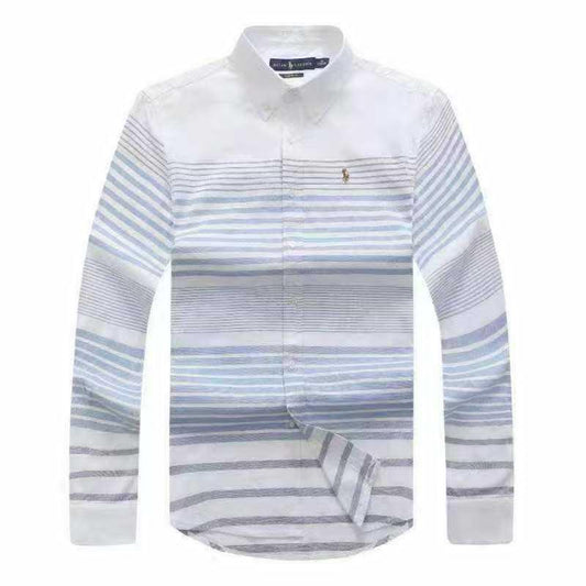 Men’s white long-sleeve cotton shirt - OT8
