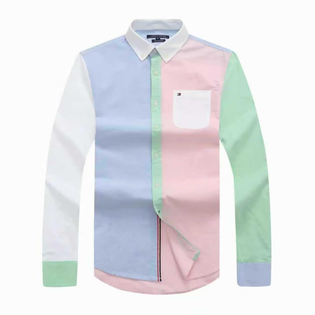 Pastel Colorway Men Oxford Long Sleeve Shirt
