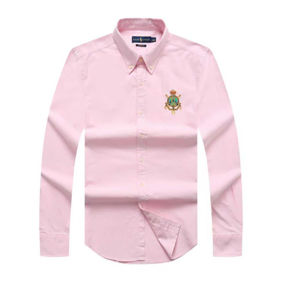 Rose Oxford Statement Men Long Sleeve Shirt