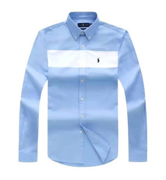 PRL sky blue oxford men long sleeve shirt